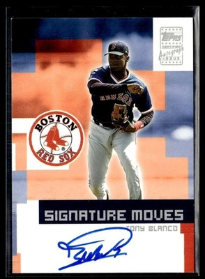 2002 Topps Signature Moves Tony Blanco Auto Boston Red Sox #TA-TBL Foto 1 de 2
