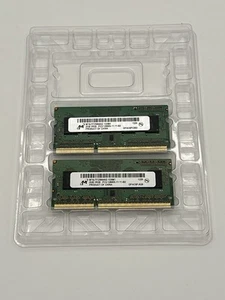 Package of Two (2) Micron 2GB 1Rx8 PC3 12800S-11-11-B2 DPACKQP001(2GB x 2 = 4GB) - Picture 1 of 1