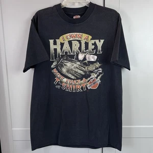Vintage '91 Harley Davidson Spring Rally Myrtle Beach Herren XL 3D Emblem Grafik - Bild 1 von 9