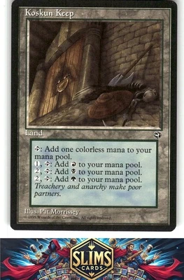 Magic the Gathering MTG Homelands Koskun Keep # Buy 2 Get 1 - Image 1 of 2