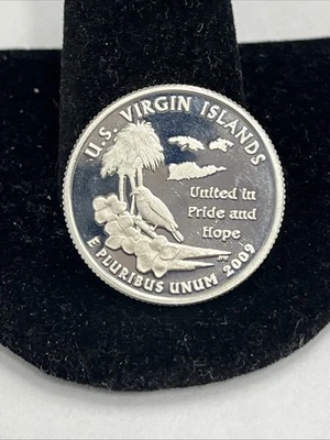 2009 S US Virgin Islands 90% SILVER"PROOF" Territory Quarter - Image 1 of 2