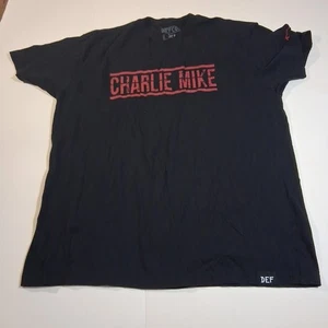 Herren T-Shirt DEFCOR Gr. XL Kurzarm schwarz Charlie Mike Coninue Mission - Bild 1 von 3