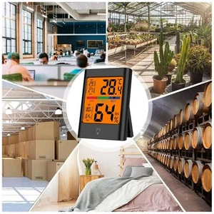Indoor Humidity and Temperature Monitor with Touch Function and Magnet - Picture 1 of 22
