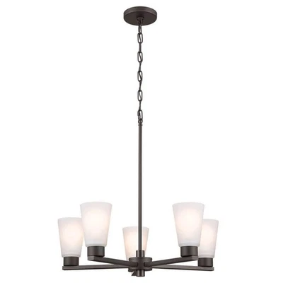 Kichler Lighting - Stamos - Lámpara de araña mediana de 5 luces en estilo moderno suave -15 Foto 1 de 4