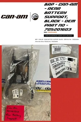 SOPORTE BATERÍA TRASERA CAN AM 705201603 Outlander Max 650 XT Soporte caja batería Foto 1 de 4