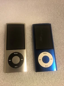 Two Apple iPod Nano 5th Generation. A1320 8GB Blue & Silver FOR PARTS/REPAIR - Picture 1 of 16