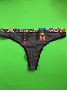 Maidenform Low Rise No Show Sport Logo Tanga Bikini Höschen 8 X-Large Neu mit Etikett grau - Bild 1 von 9