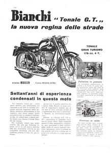Bianchi Tonale Granturismo Pubblicità 1955 Italian Magazine Advertising 28x21 - Picture 1 of 1