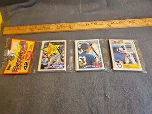 Rickey Henderson Front Showing 1989 Topps Baseball Karten Rack Pack  - Bild 1 von 3