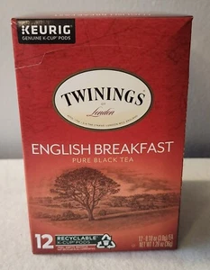 Twinings of London English Breakfast Schwarztee K-Tassen Keurig datiert Jan 2026 - Bild 1 von 6