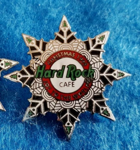 PROTOTYPE STAFF XMAS ICE SNOWFLAKE 1995 JOY TO THE WORLD Hard Rock Cafe PIN #2 - Imagen 1 de 3