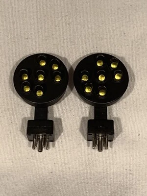 MTH RAILKING POSITION LIGHT SIGNAL LAMPS 30-11030-A O SCALE PENNSY SIGNAL BRIDGE - Image 1 of 2