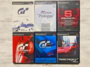 SONY PS2 6-piece set! Gran Turismo, Driving Emotion Type-S etc.From Japan - Picture 1 of 2