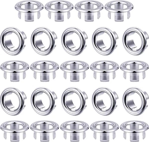 24 Packs Sink Overflow Ring Cover Bathroom Sink Hole Trim Overflow Cover round H - Picture 1 of 7