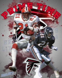 Atlanta Falcons Lithograph print of Deion Sanders 2024 - Picture 1 of 1