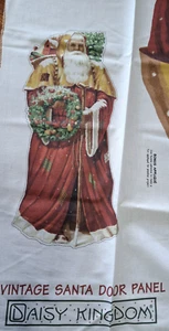 Fabric Panel Vintage Santa Door Panel Bonus Applique Daisy Kingdom Cut & Sew - Picture 1 of 3
