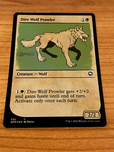 Magic The Gathering Adventures of the Forgotten Realm Dire Wolf Prowler Foil 325 - Bild 1 von 1