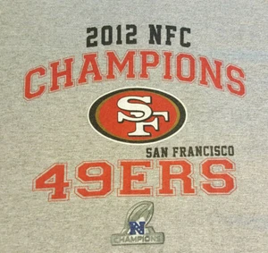 San Francisco SF 49ers T-Shirt XL EUC NFL Niners grau 2012 NFC Champions INV472 - Bild 1 von 7