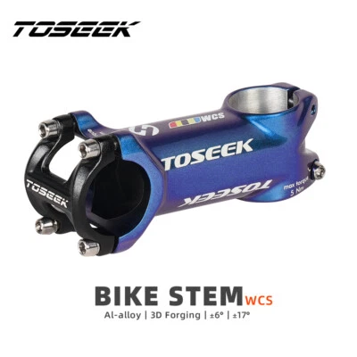 Hot Aluminum Alloy Mountain Bike Stem 6/17° Road Bicycle Stem 28.6/31.8*60-110mm - Image 1 of 4