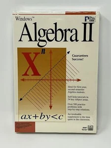 Pro One Multimedia Algebra II for Winsows New Sealed Big Box - Picture 1 of 7