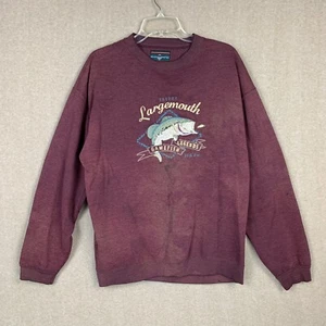 Sudadera Head Waters para Hombre L Pulóver Rojo Cuello Redondo Pesca Boca Grande Bajo - Imagen 1 de 12