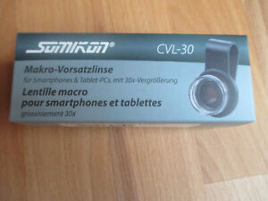 Somikon Makro-Vorsatzlinse für Smartphones und Tablet-Pc`s CVL-30