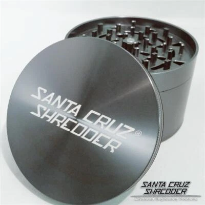 Trituradora Santa Cruz JUMBO 4" Gris 4 Piezas Amoladora Aluminio Agarre Texturizado Brillante Foto 1 de 2