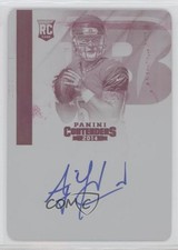 2014 Panini Contenders Printing Plate Magenta 1/1 AJ McCarron Rookie Auto RC 4f5