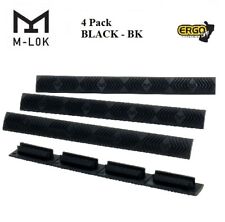 Ergo M-lok Wedgelok Panels 4-slot Mlok Rail Handguard Covers - Black -4 Pack New