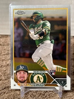2023 Topps Chrome Shea Langeliers Athletics A's Rookie Card # 175 - Image 1 of 2