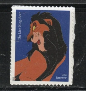 5222 * THE LION KING SCAR ~ DISNEY VILLIANS * U.S. FOREVER Stamp MNH - Picture 1 of 1