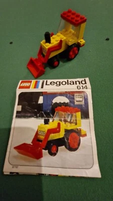 LEGO Vintage 1974 SET 614 Excavator Construction Truck Vehicle Instructions - Image 1 of 3