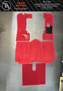 MG TC Carpet Set Handmade to Order Hessian Backed - Picture 1 of 5