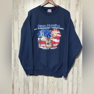 Vintage Deer Hunting Crewneck XL - Picture 1 of 6