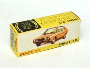 BOITE ORIGINE vide Dinky Toys Meccano FRANCE Spain 011451 Renault R 17 R17 TTBE