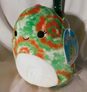 Nuevo 8" Winifred Verde y Rojo Camaleón Lagarto Squishmallows Peluche Rosa Cresta Trasera - Imagen 1 de 7