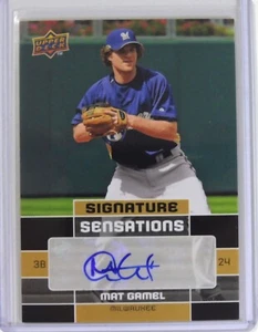 Mat Gamel 2010 Upper Deck Signature Sensations #SS-MG Milwaukee Brewers Auto - Picture 1 of 2