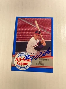 Pittsburgh Pirates BENNY DISTEFANO Signed Card - Picture 1 of 1