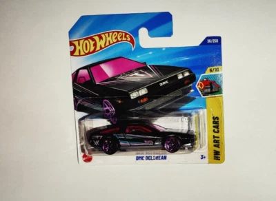 Hot Wheels 2025 DMC DeLorean HYW88 5/10 	HW Art Cars Nuova Sigillata 36/250 - Immagine 1 di 2