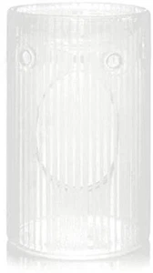 Yankee Candle Melt Warmer sabbiatura design Claridge Melt Warmer smerigliato a righe - Foto 1 di 1