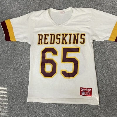 Camisa Washington Redskins Para Hombres S Blanca Años 80 Rawling Fútbol NFL De Colección #65 Foto 1 de 4