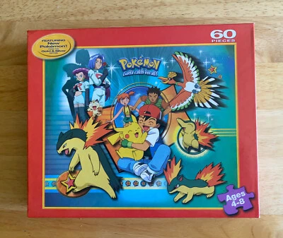 Pokemon Oro y Plata Puzzle 60 Piezas Team Rocket 2001 Sellado de Fábrica Nuevo Foto 1 de 4