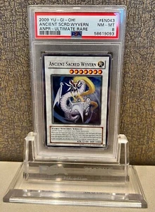 2009 YU-GI-OH! Ancient Sacred Wyvern #EN043 ANPR Ultimate Rare PSA 8 NM-MT - Picture 1 of 2