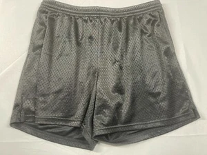 BCG Black Gym Shorts Size Large Boys 30 Inch Waist Elastic Polyester Vented - Picture 1 of 3