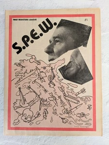 S.P.E.W. Magazine #1 Ronald Reagan War Resisters League Zappa Punk Stetsasonic - Picture 1 of 7