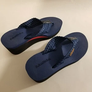 MALIDA EZSURF VOVEA WOMEN'S WEDGE ARCH SUPPORT FLIP FLOPS SIZE 6 - Picture 1 of 8