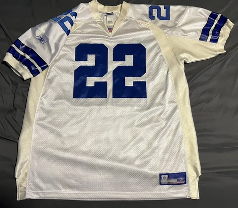 100% Authentic 2002 Emmitt Smith Dallas Cowboys Reebok Jersey 56 Cover