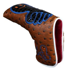 1pc PU Leather Thumb Golf Blade Putter Head Cover with Magnetic Closure - Picture 1 of 24