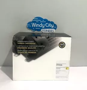 HP 654A Premium Compatible G-CF332A Yellow Print Toner Cartridge LaserJet M651 - Picture 1 of 4