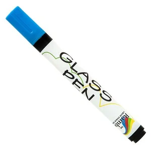Glass Pen Liquid Paint Marker: Glass Writing Pens, Erasable Ink - 5mm Tip, Blue - Picture 1 of 9